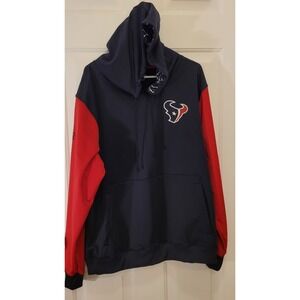 Texans long sleeve blue and red  hoodie size 3XL